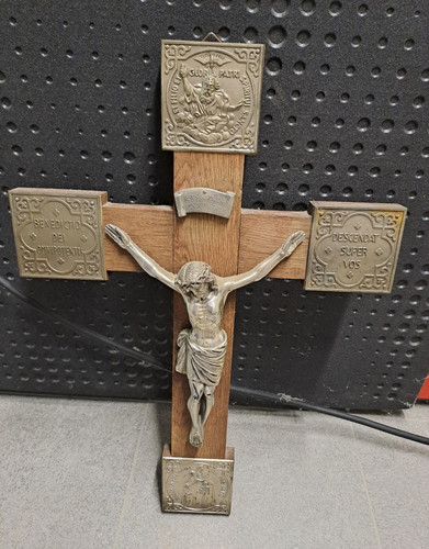 Wandkruzifix holzkreuz mit - wandkruzifix,