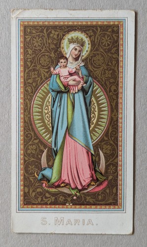 Andachtsbild maria mit kind - "maria,