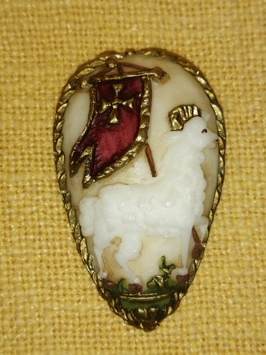 Wachsgebild osterlamm agnus - wachsgebild, osterlamm 