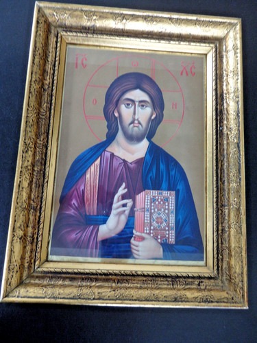 Ikonenbild christus 39x30cm - ikonenbild,