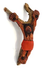 Jesus Kreuz Keramik und Holz