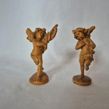 2 antike Putti Engel Holz