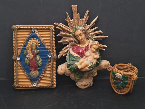 Antik wachsbuch madonna - antik, wachsbuch,