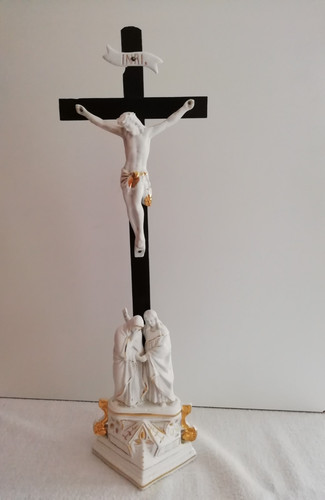 Antikes stehkreuz christus und - christus,