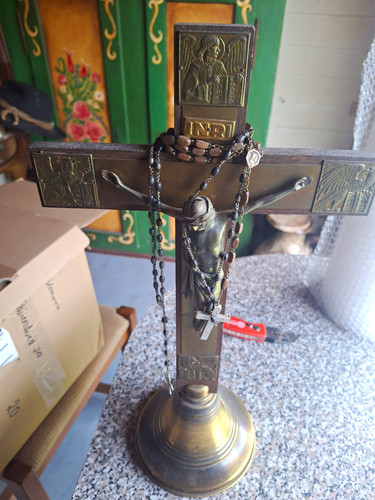 Standkreuz kruzifix holz - kruzifix, mit