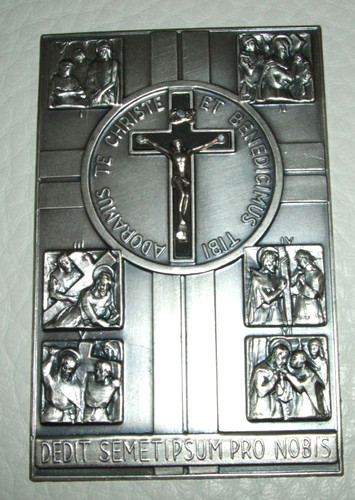 Religiöse relief silberplatte - religiöse,
