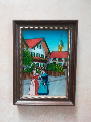 Hinterglasmalerei volkskunst - -,