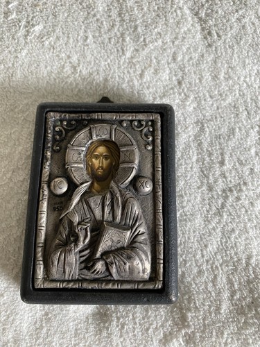 Heiligenbild aus reinem silber - heiligenbild,
