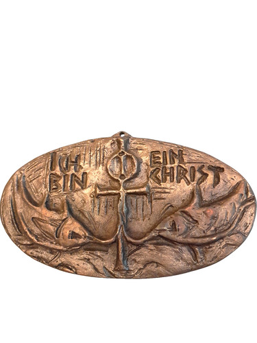 Bronze relief ich - "ich, ein
